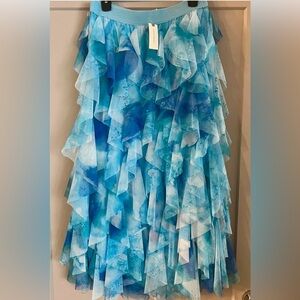 Anthro tulle was tiered skirt NWT M